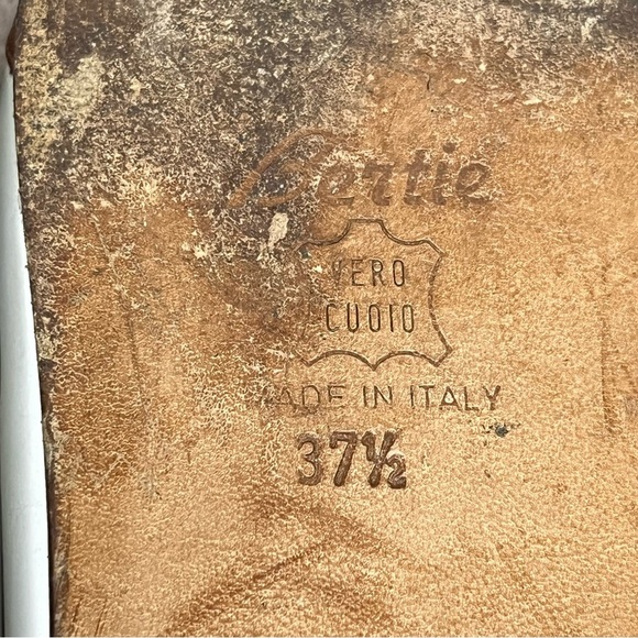 Vintage Bertie Leather Bow Flats Loafers-Cream/Brown-Women’s 7-Vtg-Retro-Classic - Picture 13 of 13